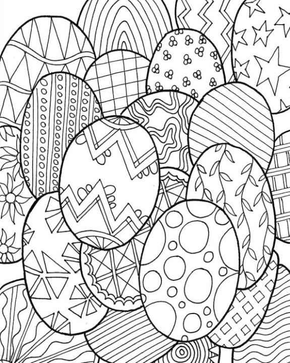 Get This Adult Easter Coloring Pages Hard Easter Egg Design !
