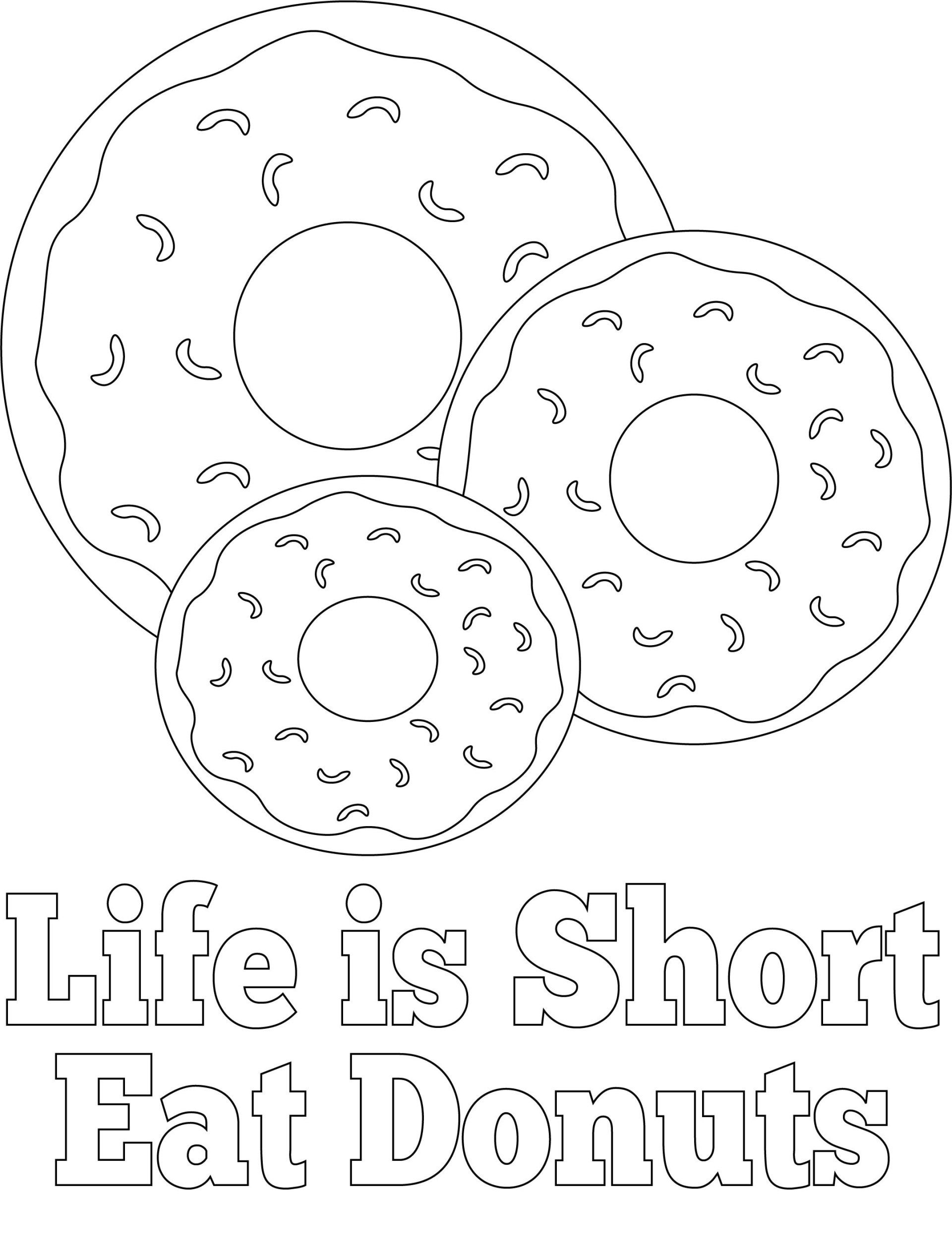 21+ Inspired Photo of Donut Coloring Page - entitlementtrap.com | Donut  coloring page, Coloring pages, Shopkin coloring pages