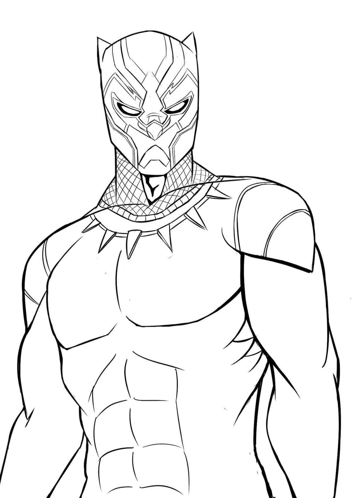 Awesome Black Panther Coloring Page - Free Printable Coloring Pages for Kids