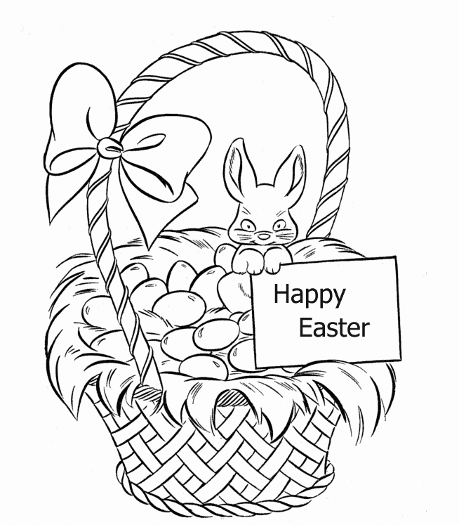 Easter Basket Coloring Pages - Best Coloring Pages For Kids