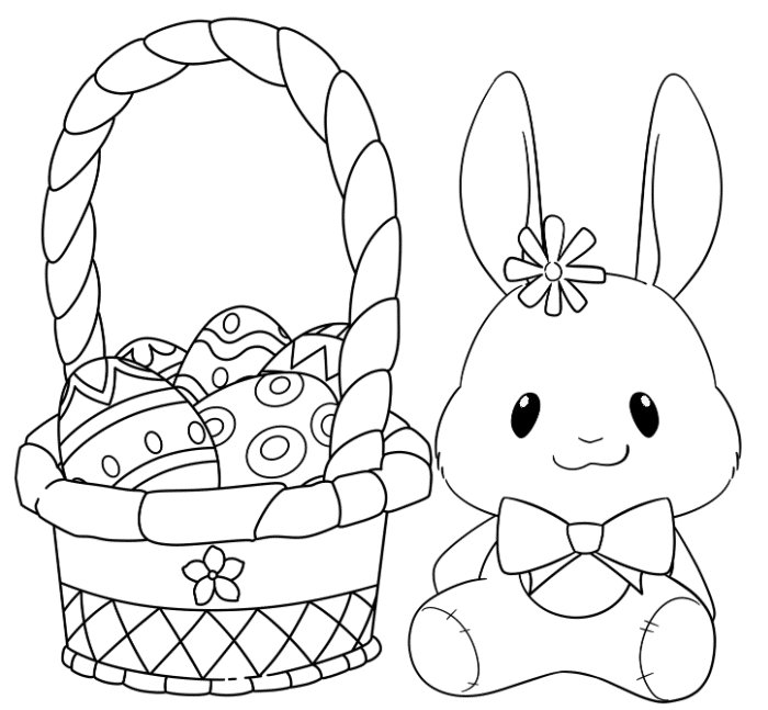3 Free Easter Basket Coloring Pages - Freebie Finding Mom