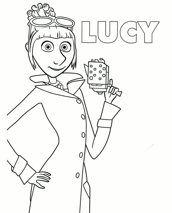 Lucy from Minions - Topcoloringpages.net