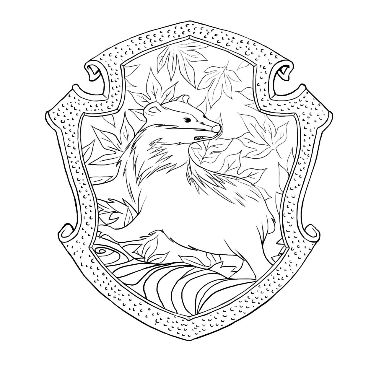 Ravenclaw Crest Coloring Pages Thekindproject Fancy ...