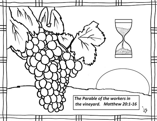 Vineyard parable coloring page ...
