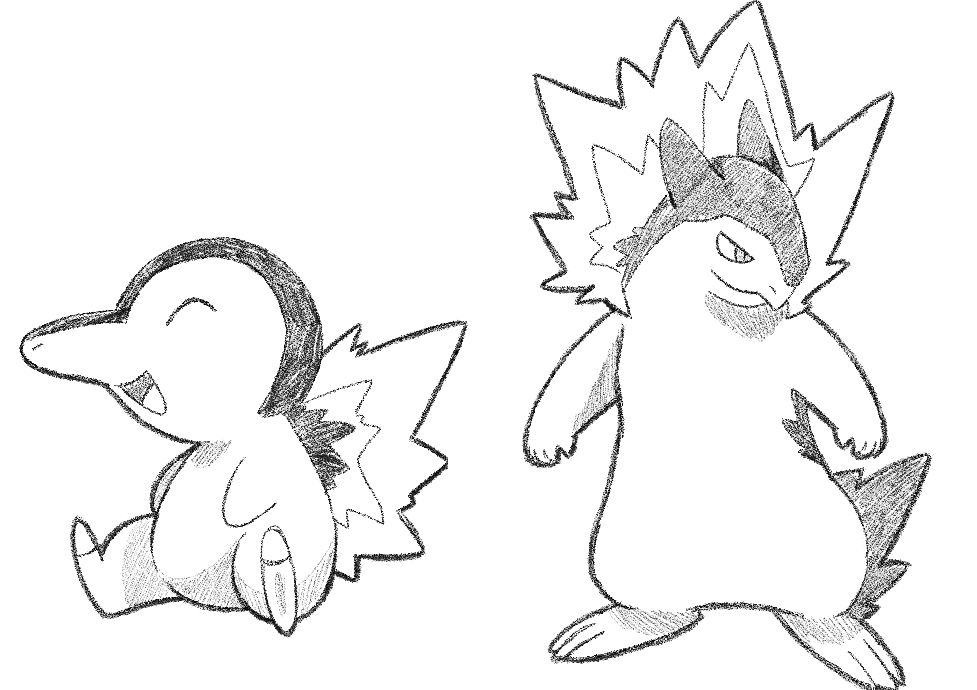 Cyndaquil, Typhlosion — Weasyl