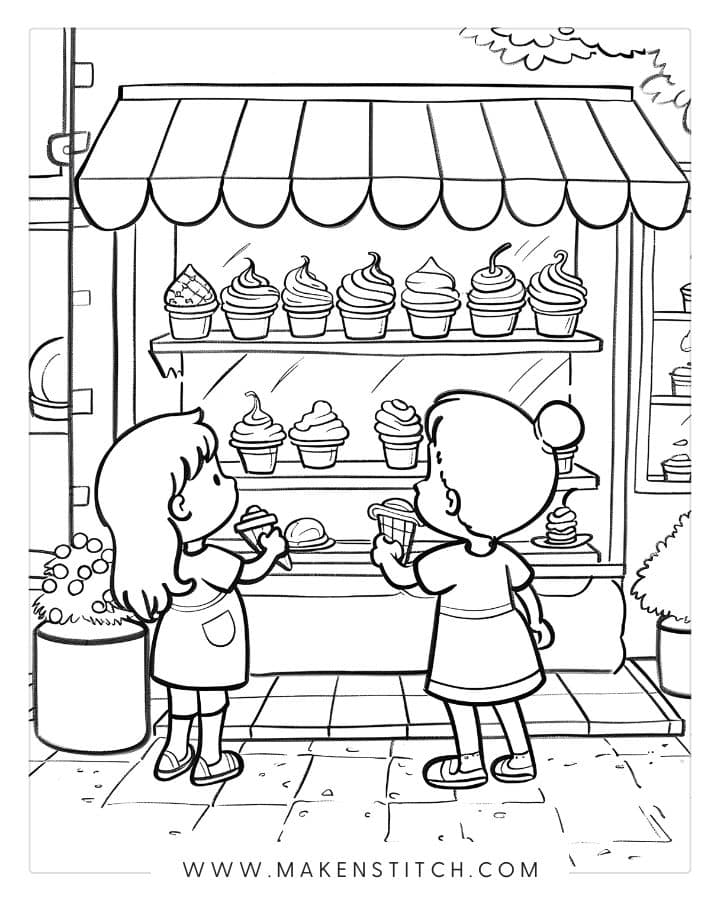 Ice Cream Coloring Pages for Kids and ...