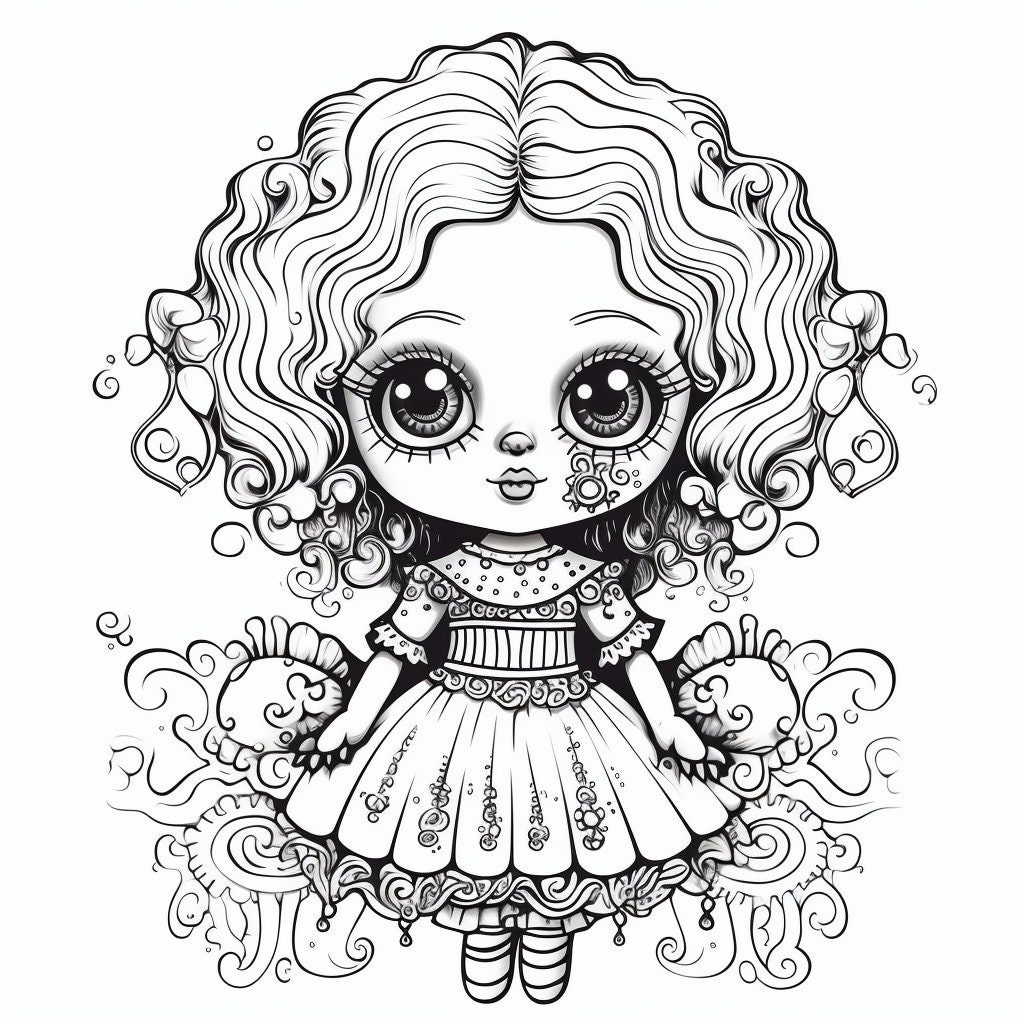 Dolly Coloring Page - Etsy