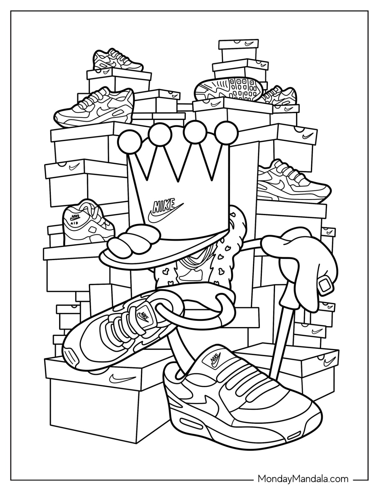 20 Nike Coloring Pages (Free PDF ...