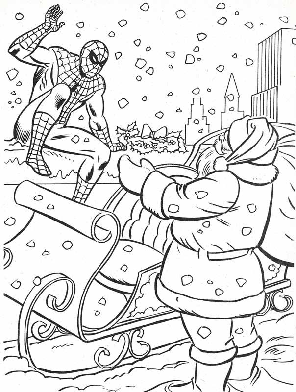 Spiderman christmas, Avengers coloring pages, Superhero coloring pages