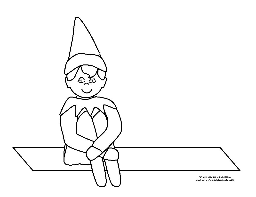 Christmas Coloring Pages Boy Elf On The Shelf - Coloring Pages For ...