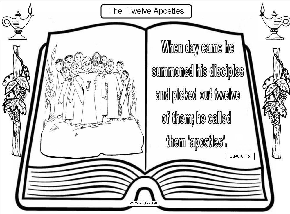 Twelve Apostles coloring page | Twelve Apostles of Jesus