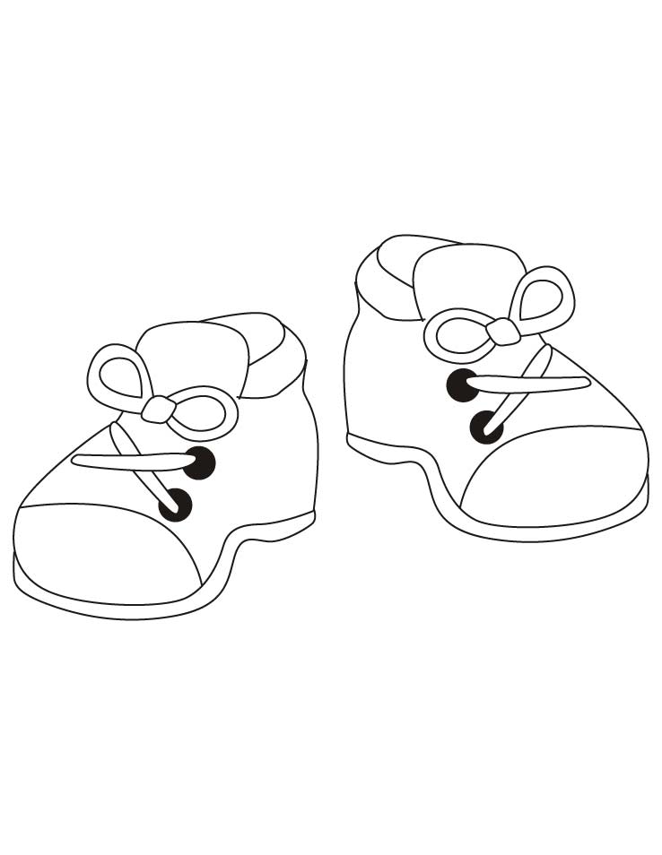 Kids shoes coloring pages | Download Free Kids shoes coloring 