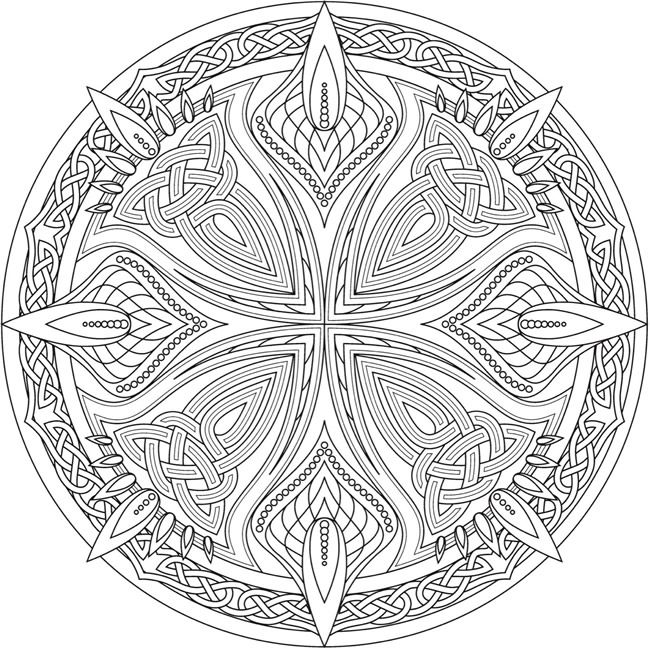 Welcome to Dover Publications | Celtic coloring, Mandala coloring pages, Celtic  mandala