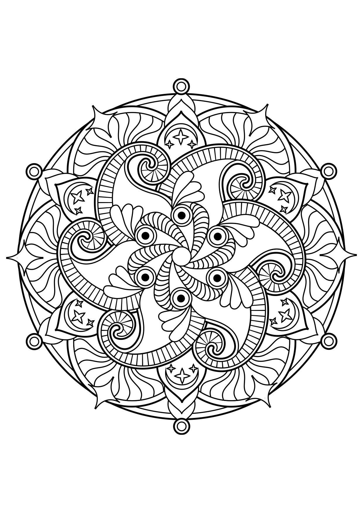 Coloring Page Mandala - free printable coloring pages - Img 30877