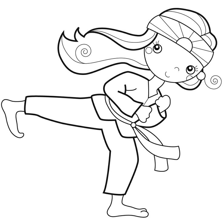Marisa Straccia: Karate kids embroidery designs | Coloring pages, Kid coloring  page, Karate