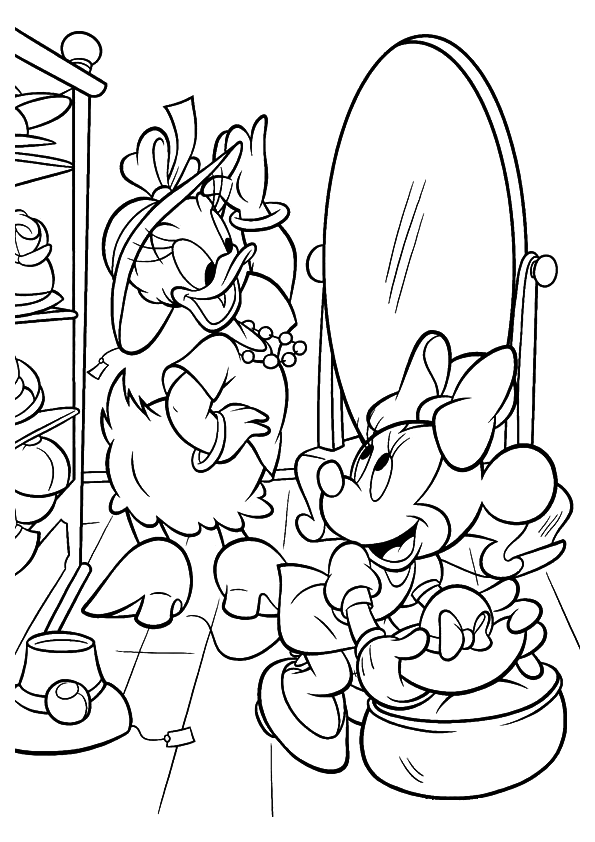 Free Printable Minnie Mouse Coloring Pages For Kids | Minnie mouse coloring  pages, Mickey coloring pages, Coloring pages for girls