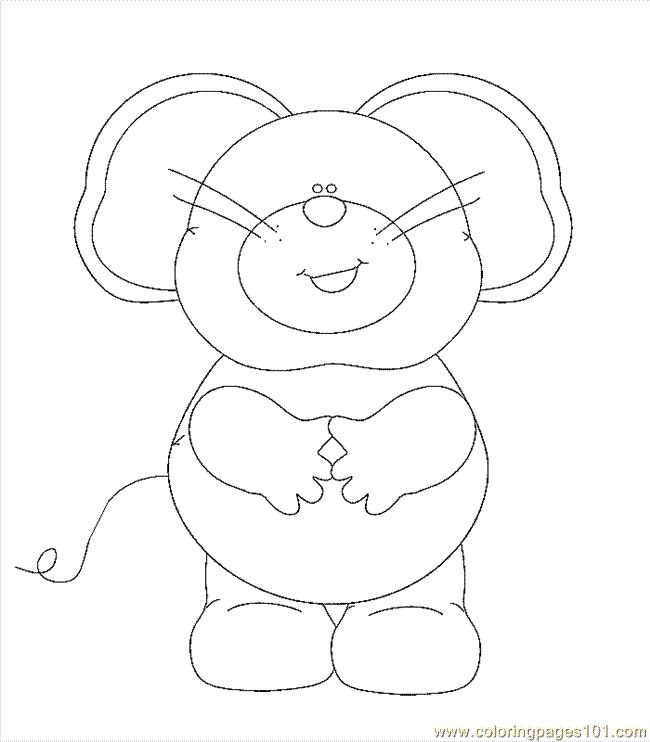 Cute Mouse Coloring Page for Kids - Free Mouse Printable Coloring Pages  Online for Kids - ColoringPages101.com | Coloring Pages for Kids