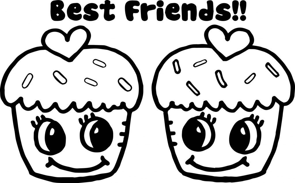 Best Friends Coloring Pages - Best Coloring Pages For Kids | Cute coloring  pages, Cupcake coloring pages, Coloring pages for girls