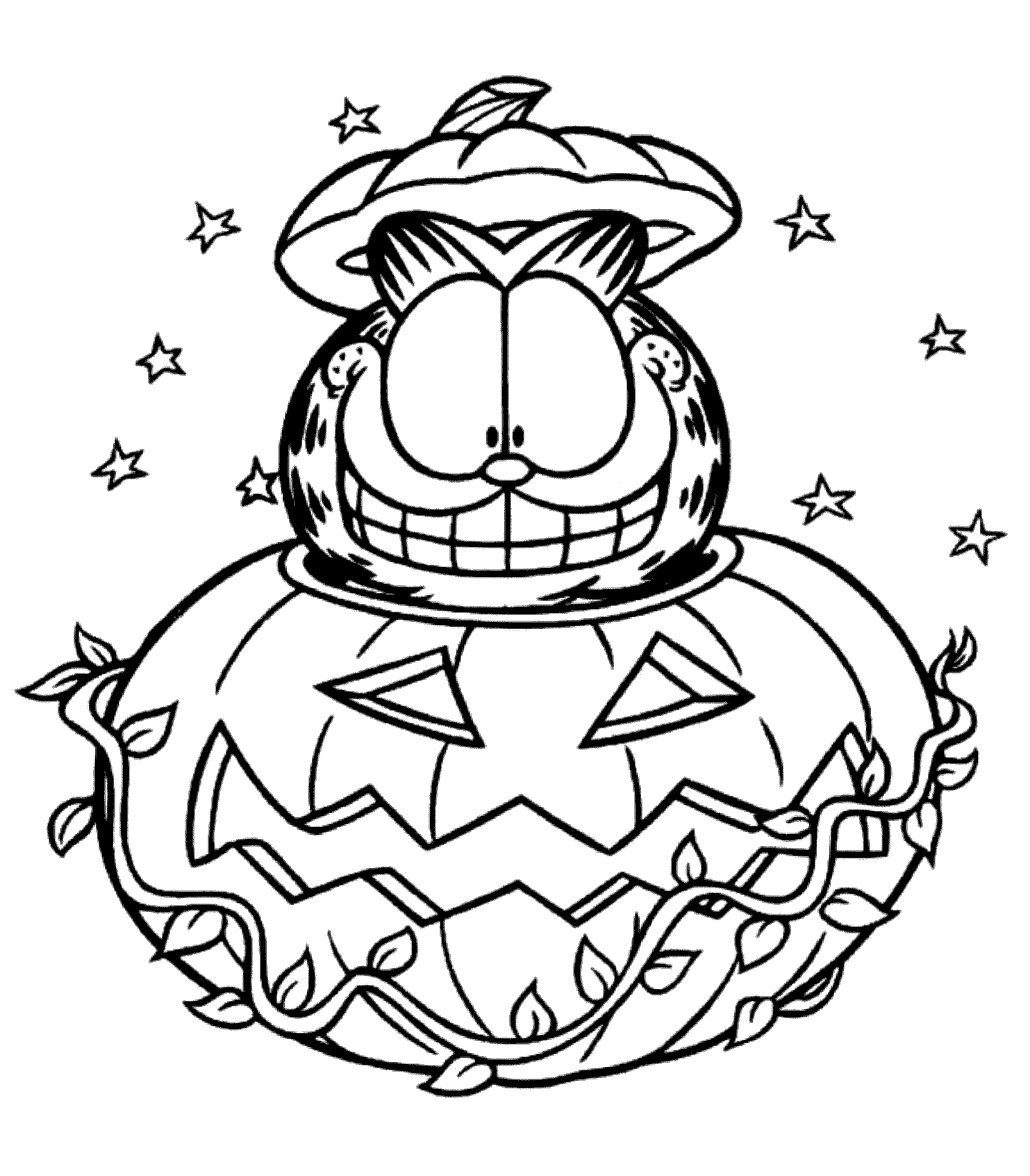 Cartoon Halloween Coloring Pages To Print - Coloring Pages For All ...