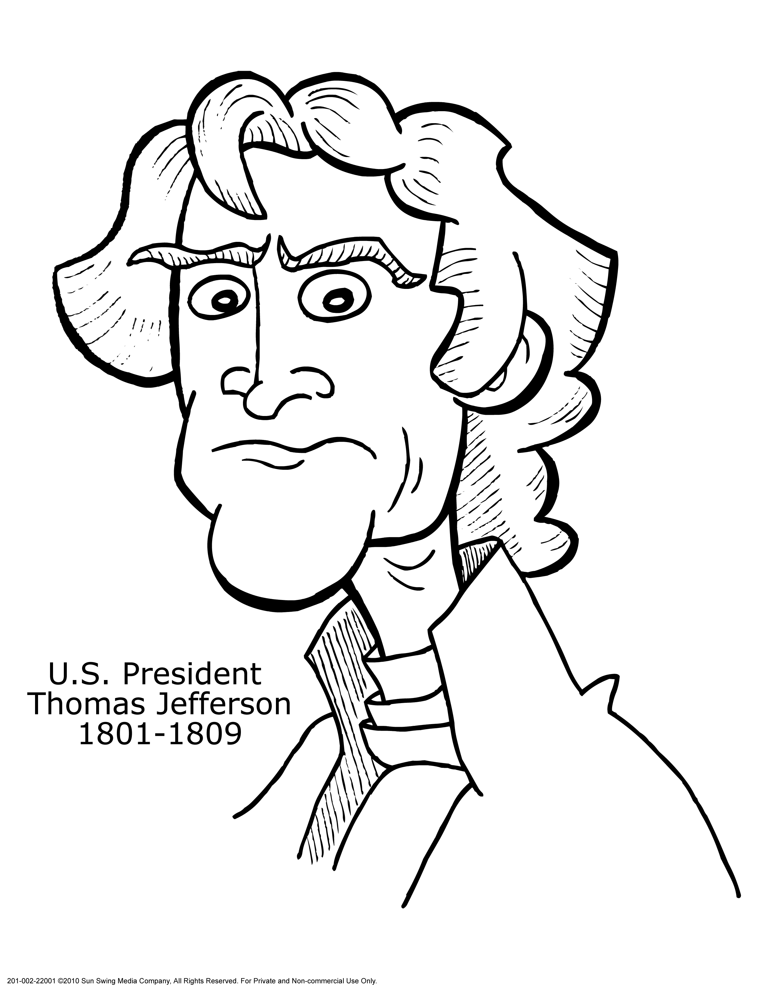 Coloring Page Thomas Jefferson – Coloring Pics