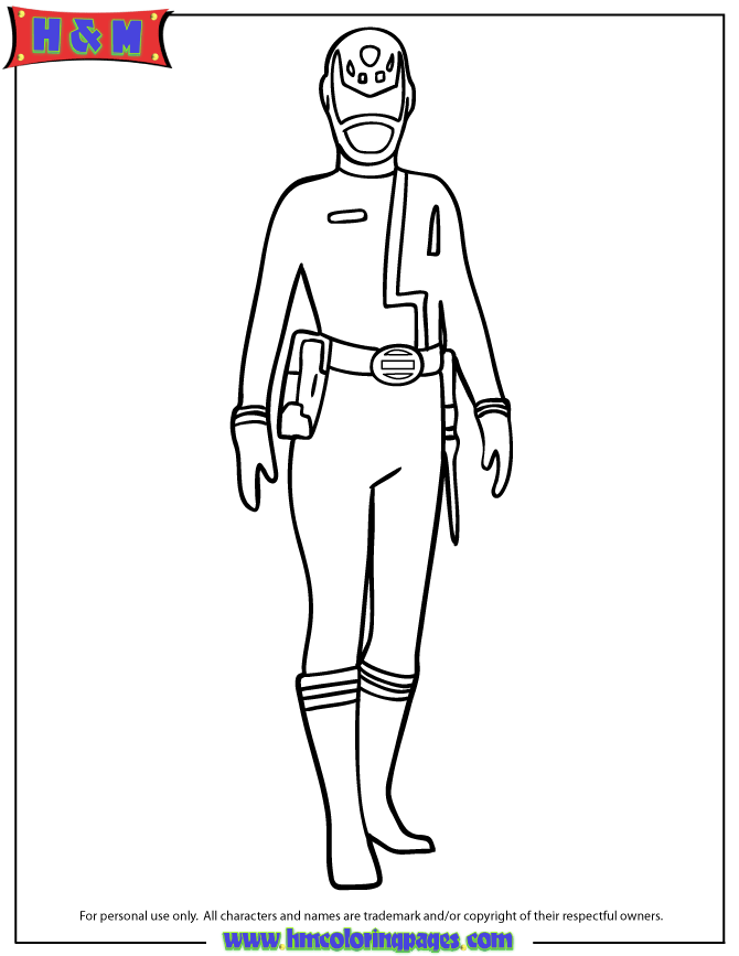Free Printable Power Rangers Coloring Pages | H & M Coloring Pages