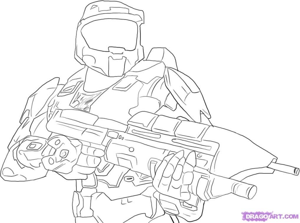 Halo 5 Spartan Coloring Pages | Halo drawings, Coloring pages ...