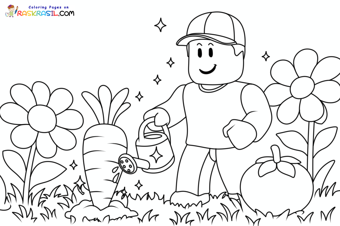 Grow a Garden Coloring Pages | Free Printables