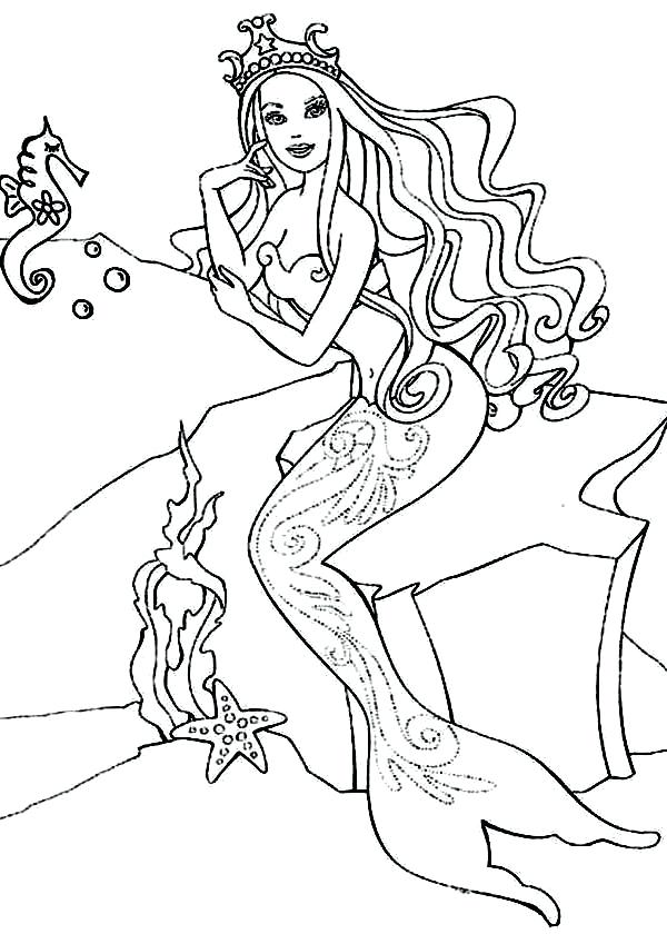 Barbie Horse Coloring Pages at GetDrawings | Free download