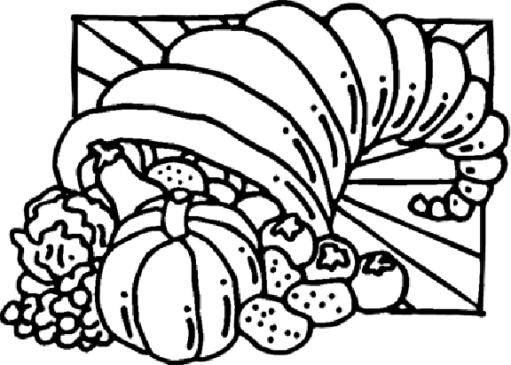 Free Printable Coloring Pages Cornucopia - Coloring