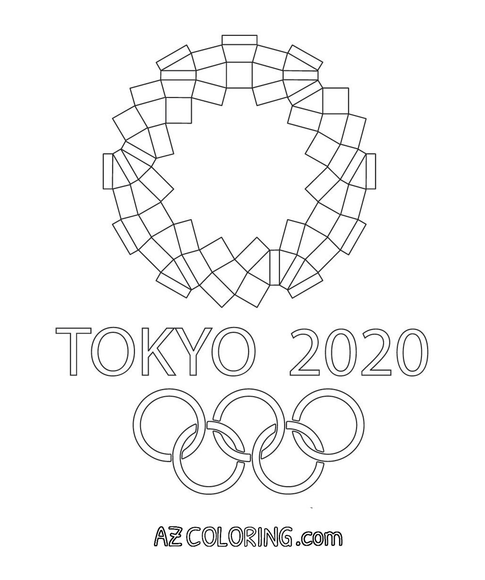 Tokyo 2020 Olympics Coloring Page