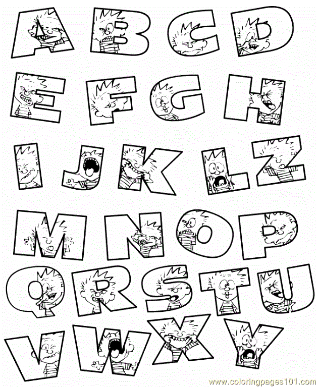 free printable abc alphabet coloring page | Free Coloring Pages ...