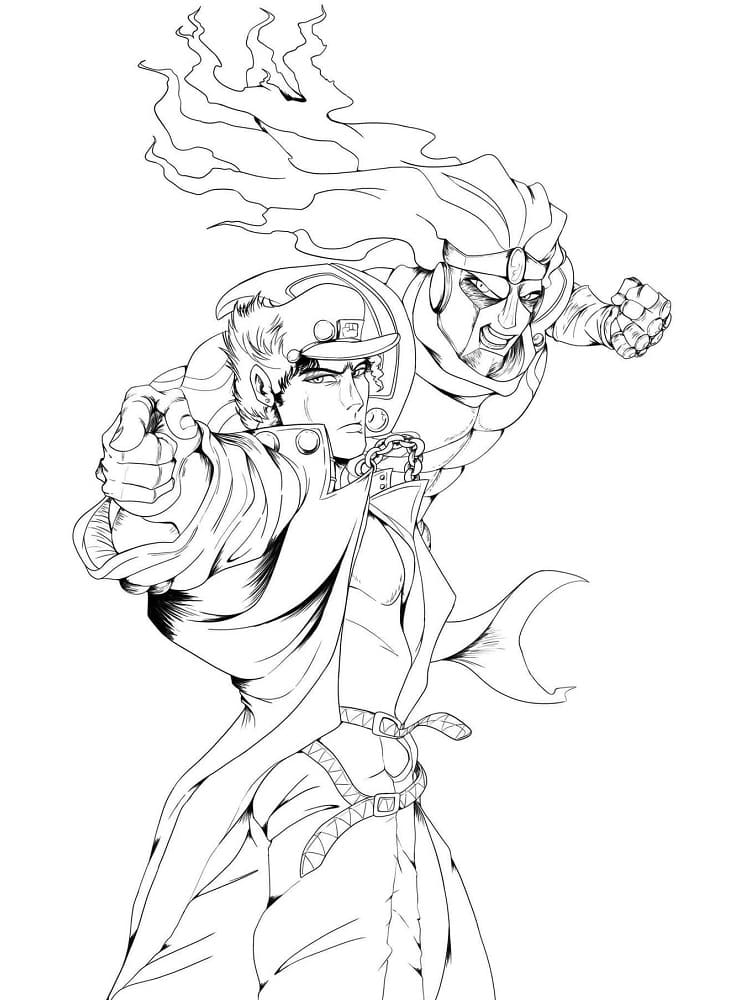 JoJo's Bizarre Adventure Coloring Pages - Free Printable Coloring Pages for  Kids