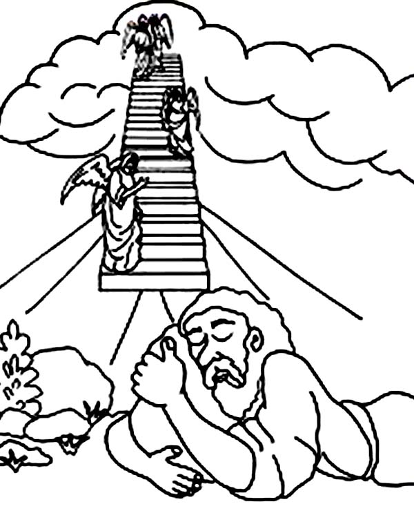 Jacobs Ladder Coloring Pages free imagepixy.org