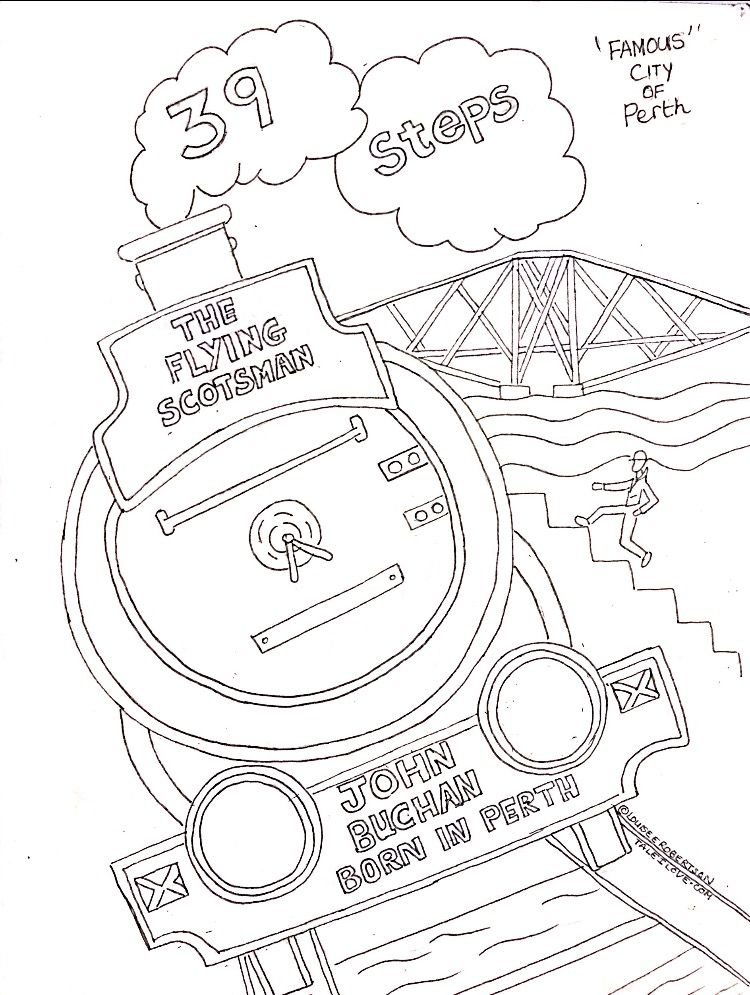 Celebrating #perthistheplace 2021 Bid City of Culture | Colouring pages, Flying  scotsman, City