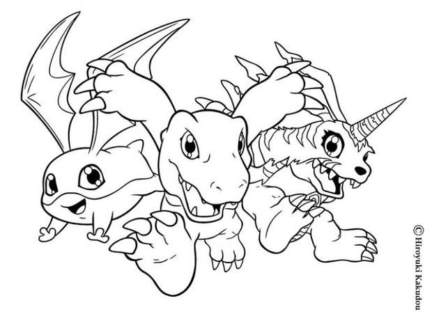 Digimon heroes coloring page. More ...