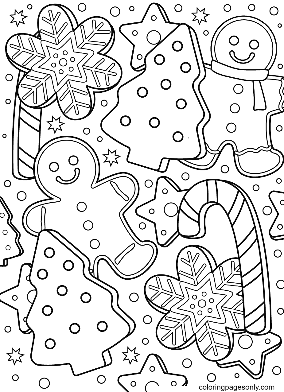 Gingerbread Man Coloring Pages ...