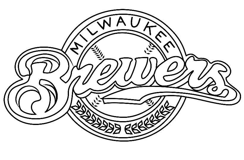 Milwaukee Brewers Logo Coloring Pages - MLB Coloring Pages - Coloring Pages  For Kids And Adults