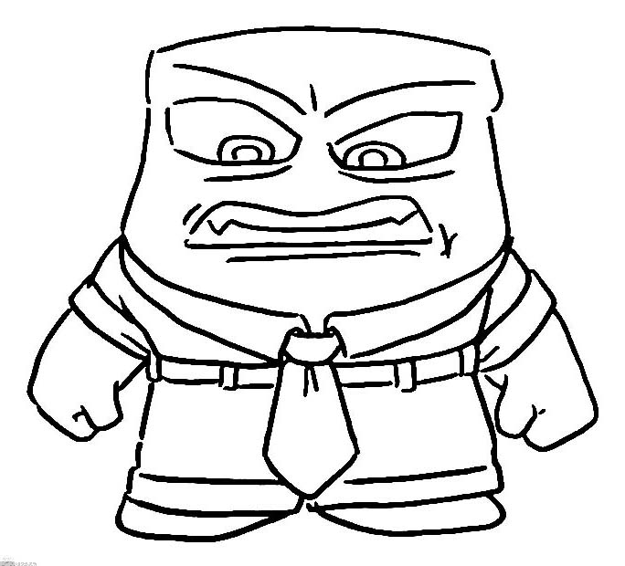 Anger Inside Out coloring pages 2 ...