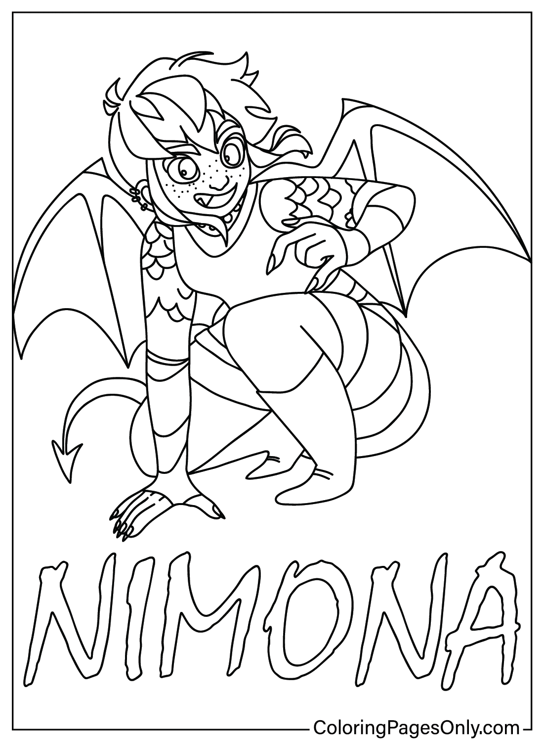 Nimona Coloring Pages - Free Printable ...