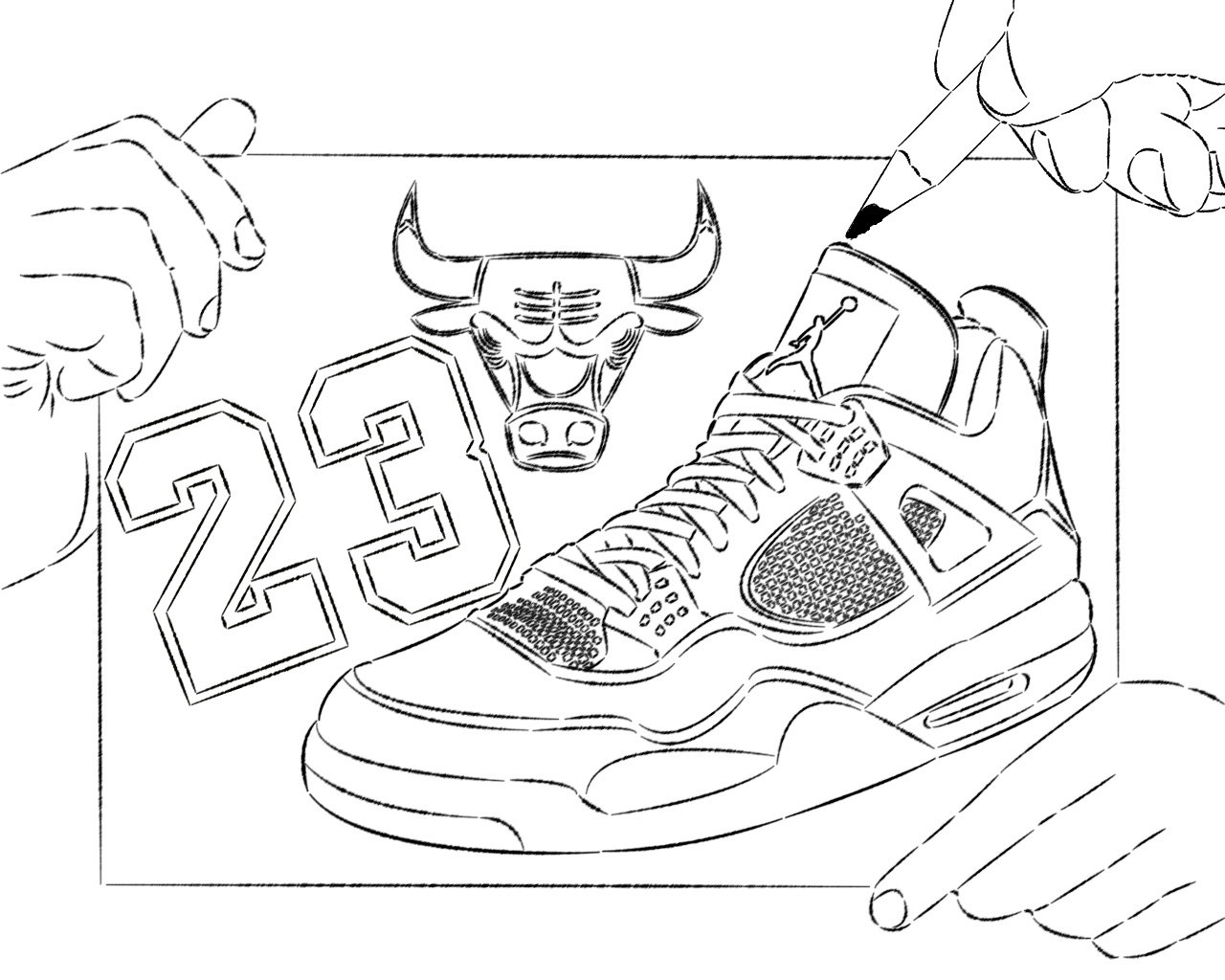 Basketball Shoes Coloring Pages ...