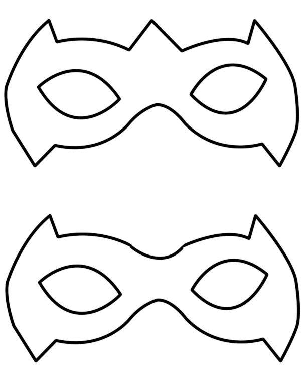 Superhero Mask Template Printables - ClipArt Best