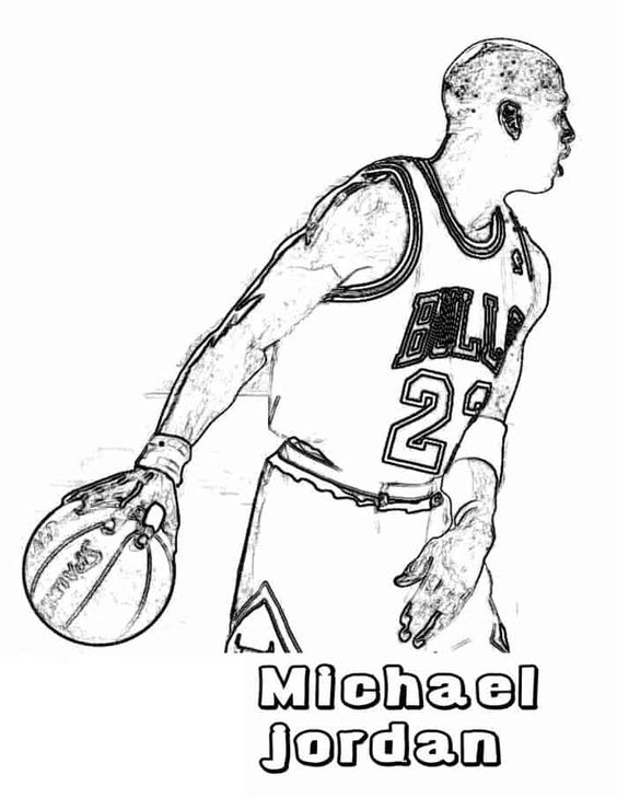 Basketball Players Coloring Page. Coloring Page To Print, Sports ...