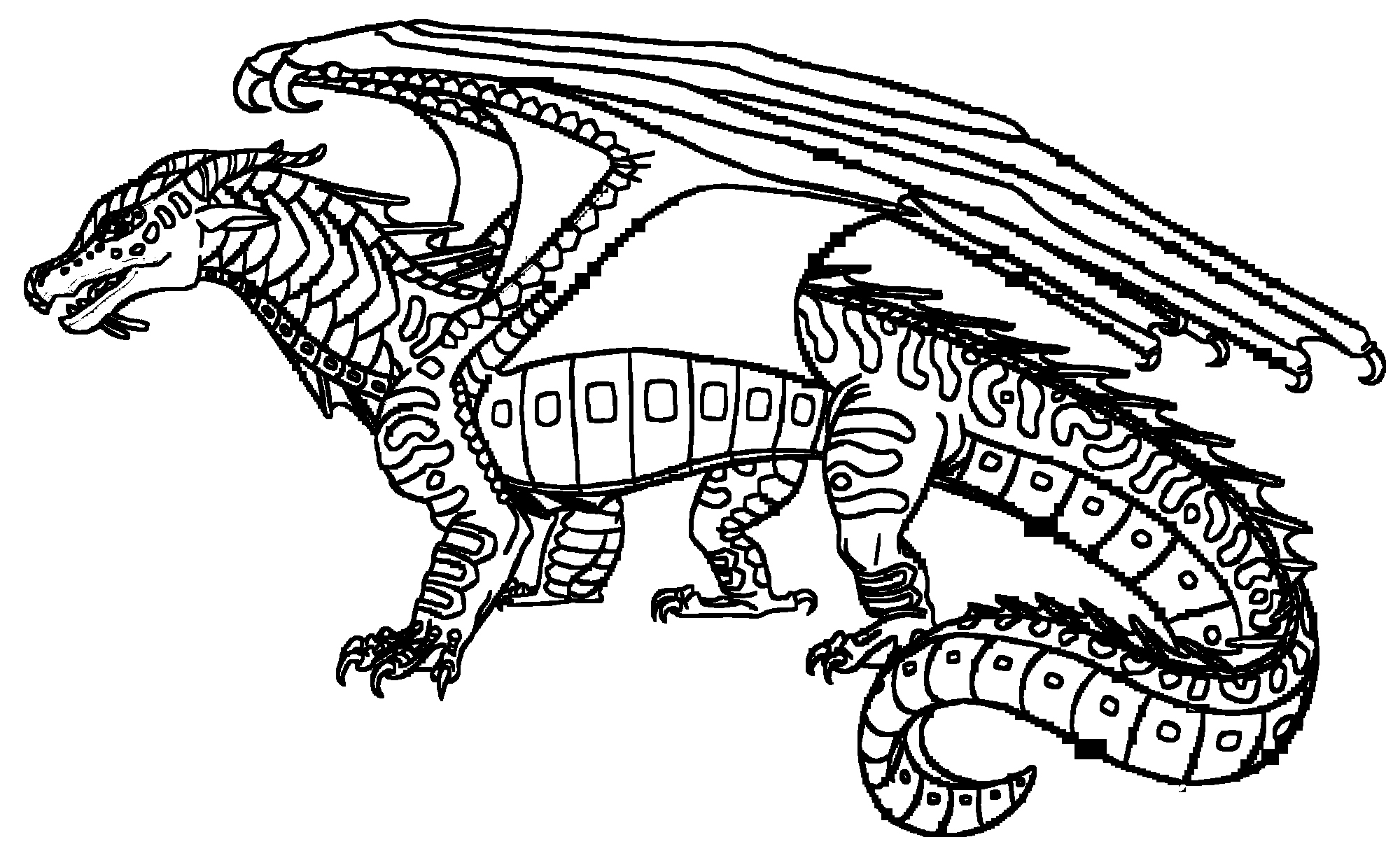 Free Wings Of Fire Coloring Pages Pdf To Print - Coloringfolder.com