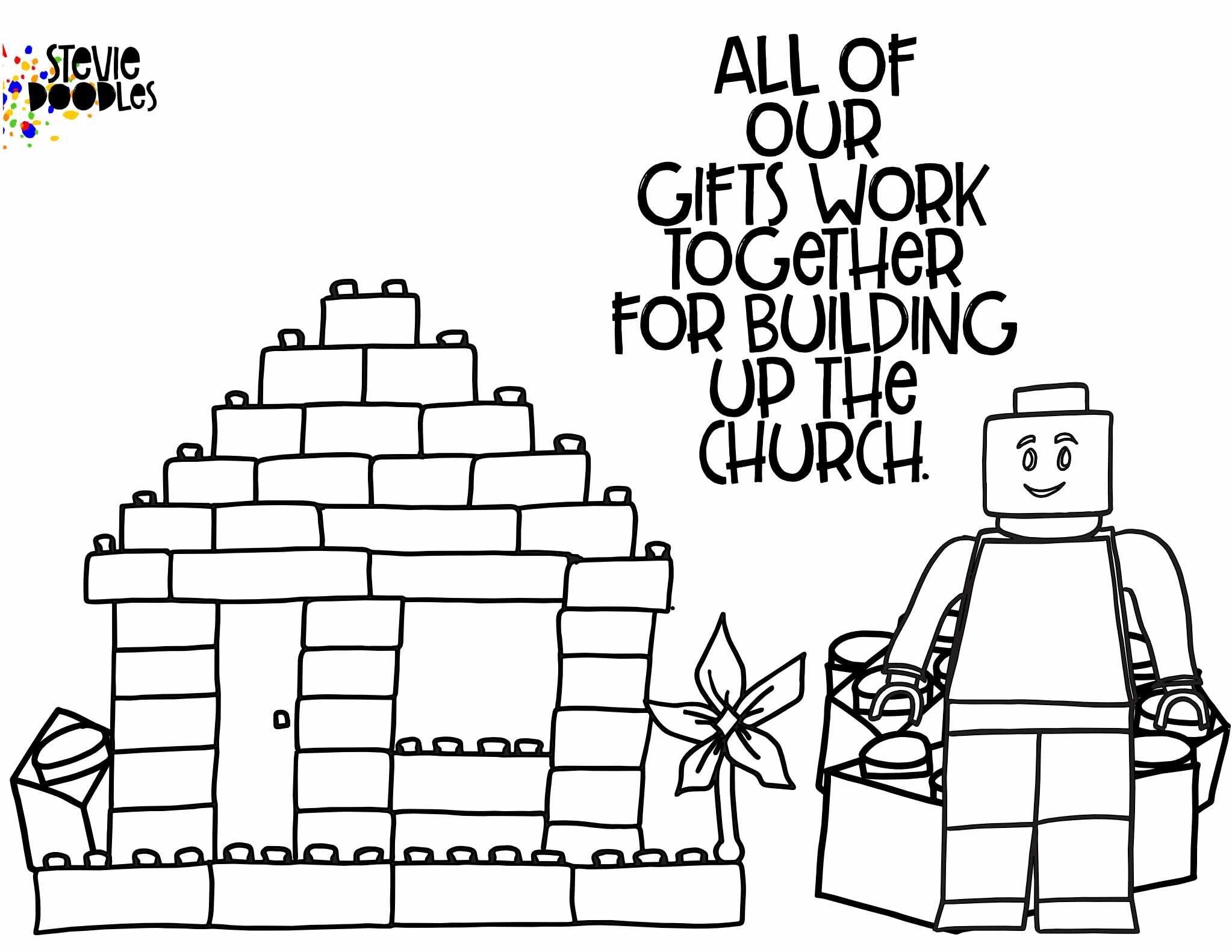 LEGO Gifted By God Coloring Pages FREE! — Stevie Doodles