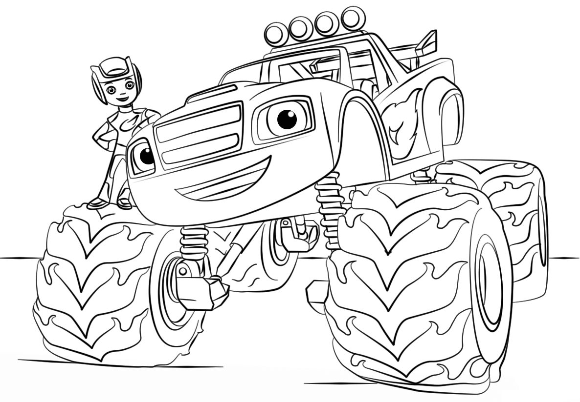 Monster Truck Coloring Pages - Coloring Pages For Kids And Adults