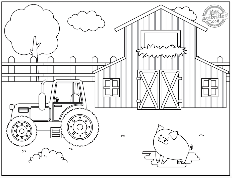 Best Farm Coloring Pages | Kids Activities Blog
