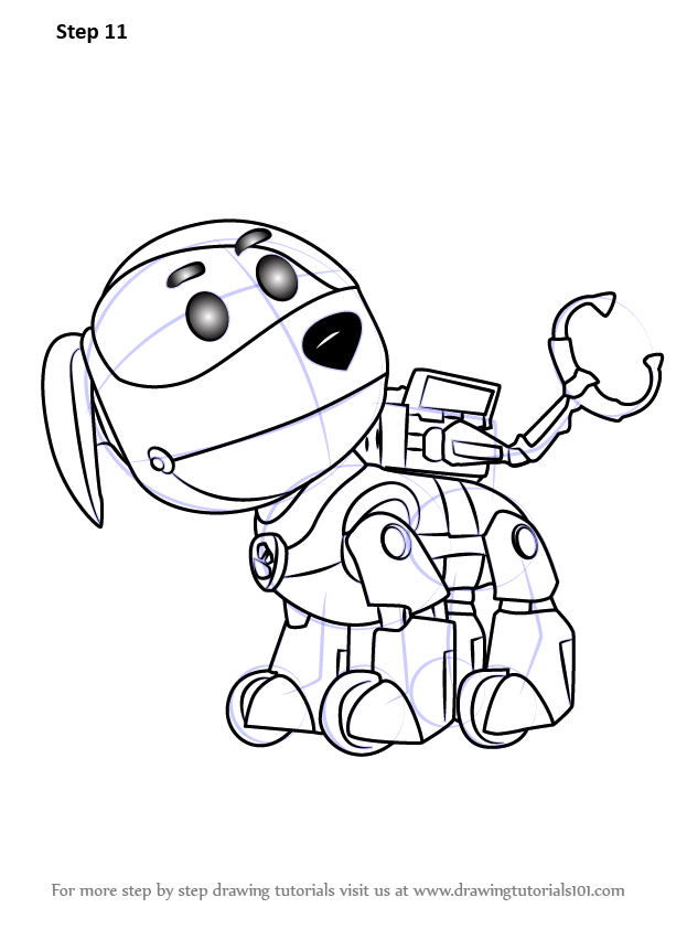 Learn How to Draw Robo-Dog from PAW Patrol (PAW Patrol) Step by Step :  Drawing Tutorials | Dog coloring page, Paw patrol, Free printable coloring  pages