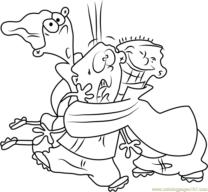 Ed, Edd n Eddy Having Fun Coloring Page for Kids - Free Ed, Edd n Eddy  Printable Coloring Pages Online for Kids - ColoringPages101.com | Coloring  Pages for Kids