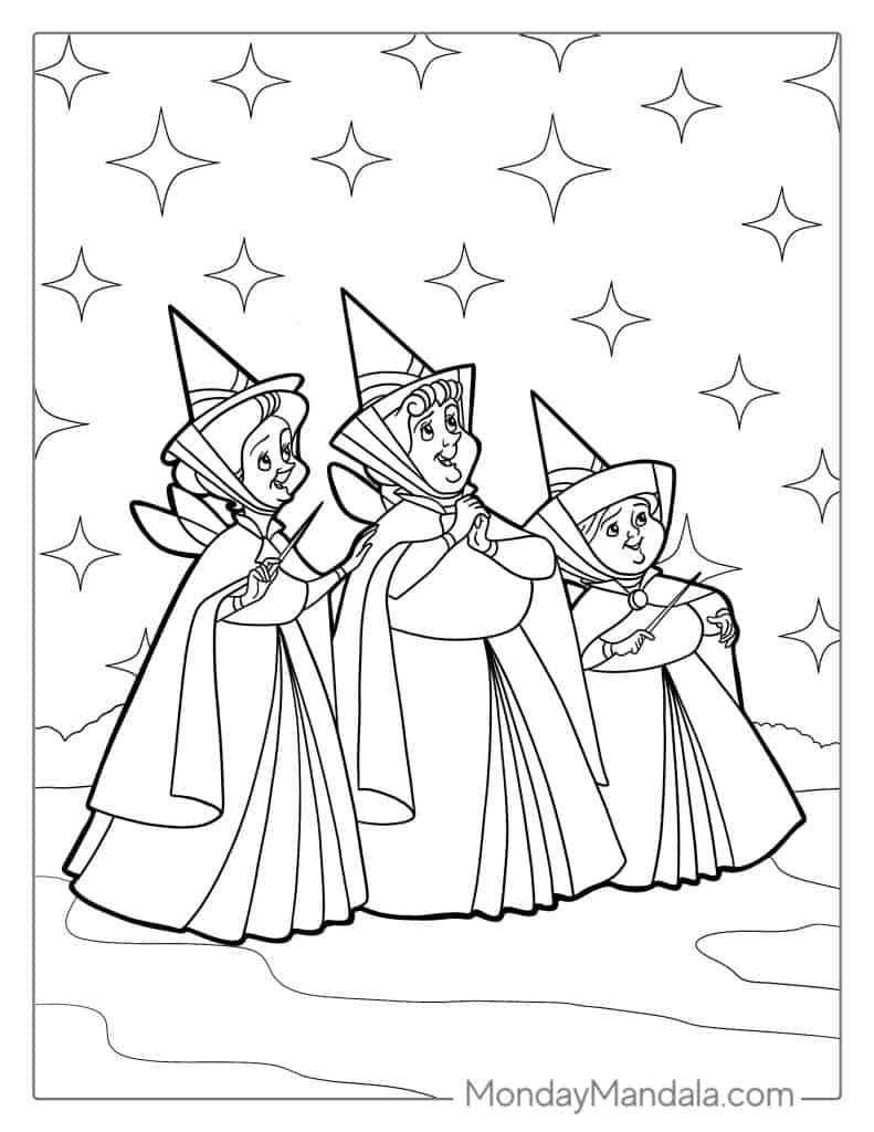 20 Sleeping Beauty Coloring Pages (Free PDF Printables)