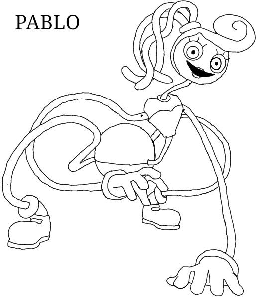 Mommy long legs coloring Page | Dibujos bonitos, Personajes de dibujos  animados chica, Dibujos